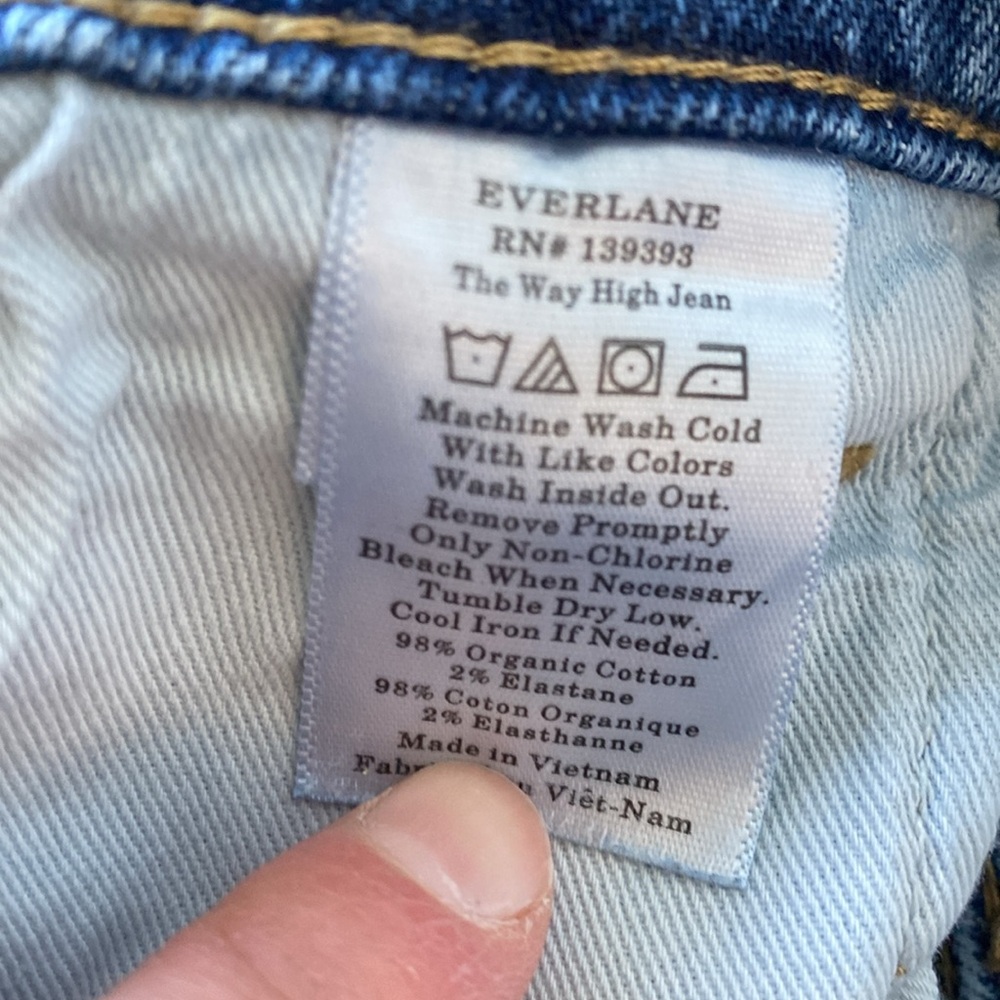 Everlane High-Rise Women’s Jeans in Blue - Picture 4 of 5